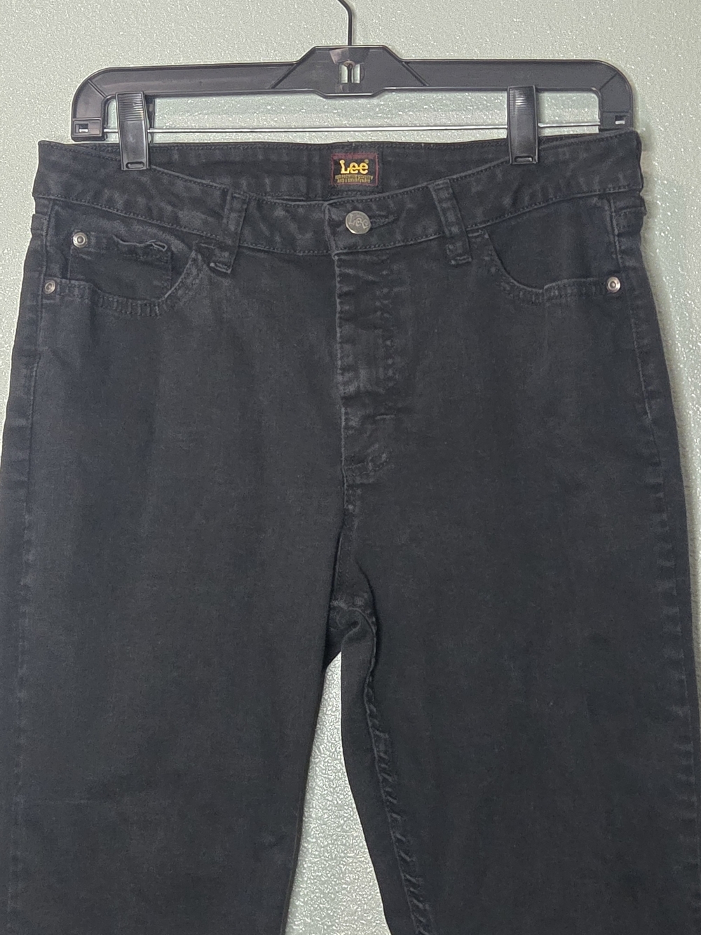 Lee Black Denim Woman Boot Cut Jeans Size 12 Medium - Picture 6 of 13